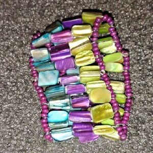 Colorful Shell Bead Bracelet